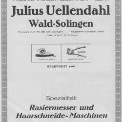 Julius Uellendahl Solingen-Wald &quot;Udahl&quot;