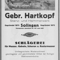 Gebr. Hartkopf, drop-forging for razor-blanks