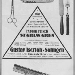 Gustav Iserloh, production of finest cutlery